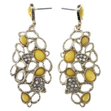 Mi Amore Drop-Dangle-Earrings Gold-Tone/Yellow