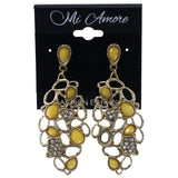 Mi Amore Drop-Dangle-Earrings Gold-Tone/Yellow