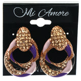 Mi Amore Drop-Dangle-Earrings Pink/Purple