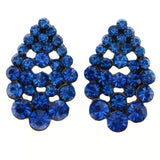 Mi Amore Teardrop Stud-Earrings Blue/Black