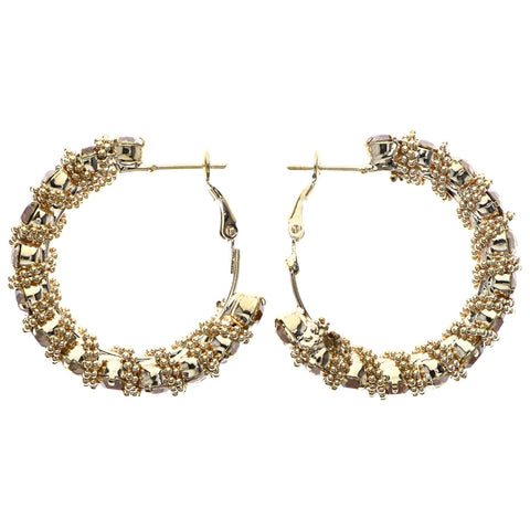 Mi Amore Hoop-Earrings Gold-Tone