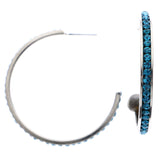 Mi Amore Dangle-Earrings Blue/Silver-Tone