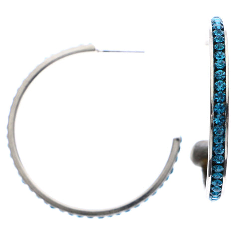 Mi Amore Dangle-Earrings Blue/Silver-Tone