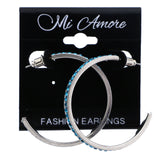 Mi Amore Dangle-Earrings Blue/Silver-Tone