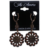 Mi Amore Dangle-Earrings Bronze-Tone/Orange
