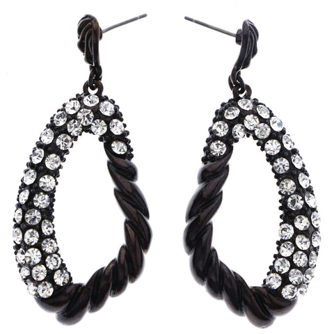 Mi Amore Drop-Dangle-Earrings Bronze-Tone/Silver-Tone