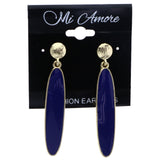 Mi Amore Drop-Dangle-Earrings Blue/Gold-Tone