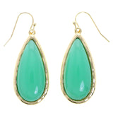 Mi Amore Boho Dangle-Earrings Green/Gold-Tone