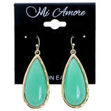 Mi Amore Boho Dangle-Earrings Green/Gold-Tone