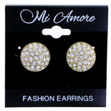 Mi Amore Post-Earrings Silver-Tone/Gold-Tone