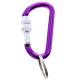 Mi Amore Carabiner-Keychain Purple/Silver-Tone