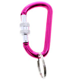Mi Amore Carabiner-Keychain Pink/Silver-Tone