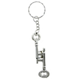Mi Amore Key Puzzle Split-Ring-Keychain Silver-Tone