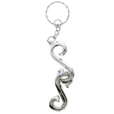 Mi Amore S  Puzzle Split-Ring-Keychain Silver-Tone
