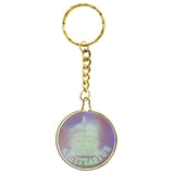 Zodiac Hologram Sagittarius Archer Split-Ring-Keychain Multicolor & Gold-Tone