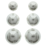 Mi Amore Multiple-Earring-Set White