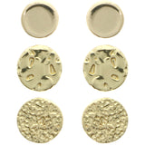 Mi Amore Multiple-Earring-Set Gold-Tone