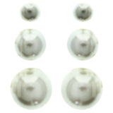 Mi Amore Multiple-Earring-Set White