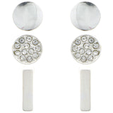 Mi Amore Multiple-Earring-Set Silver-Tone