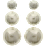 Mi Amore Multiple-Earring-Set White