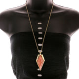 Mi Amore Necklace-Earring-Set Red/Gold-Tone