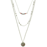 Mi Amore Layered-Necklace Silver-Tone/Multicolor