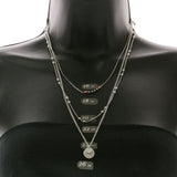 Mi Amore Layered-Necklace Silver-Tone/Multicolor