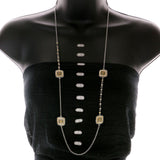 Mi Amore Necklace-Earring-Set Silver-Tone/Bronze-Tone