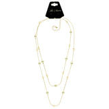 Mi Amore Long-Necklace Gold-Tone/White