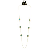 Mi Amore Necklace-Earring-Set Gold-Tone/Blue