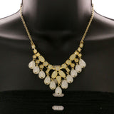 Mi Amore Necklace-Earring-Set Yellow/Gold-Tone