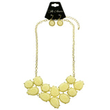 Mi Amore Necklace-Earring-Set Yellow/Gold-Tone