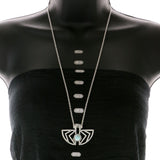 Mi Amore Necklace-Earring-Set Silver-Tone/Blue