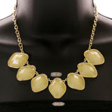 Mi Amore Necklace-Earring-Set Yellow/Gold-Tone