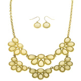 Mi Amore Necklace-Earring-Set Yellow/Gold-Tone