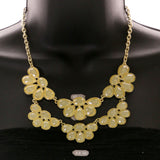 Mi Amore Necklace-Earring-Set Yellow/Gold-Tone