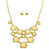 Mi Amore Necklace-Earring-Set Yellow/Gold-Tone