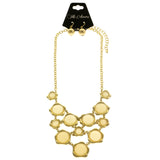 Mi Amore Necklace-Earring-Set Yellow/Gold-Tone
