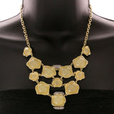 Mi Amore Necklace-Earring-Set Yellow/Gold-Tone
