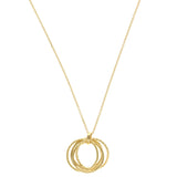Mi Amore Rings Pendant-Necklace Gold-Tone