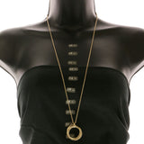 Mi Amore Rings Pendant-Necklace Gold-Tone