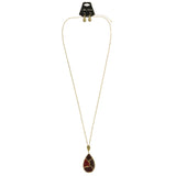 Mi Amore Necklace-Earring-Set Red/Gold-Tone