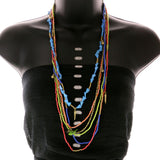 Mi Amore Bird Layered-Necklace Multicolor/Gold-Tone