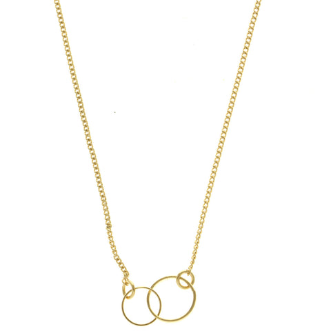 Mi Amore Rings Fashion-Necklace Gold-Tone