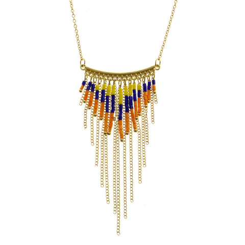 Mi Amore Fashion-Necklace Multicolor/Gold-Tone