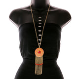 Mi Amore Necklace-Earring-Set Red/Orange