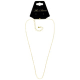 Mi Amore Fashion-Necklace Gold-Tone/Clear