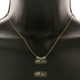 Mi Amore Fashion-Necklace Gold-Tone/Clear