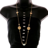 Mi Amore Flower Necklace-Earring-Set Multicolor/Gold-Tone