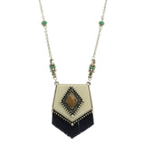 Mi Amore Long-Necklace Multicolor/Silver-Tone